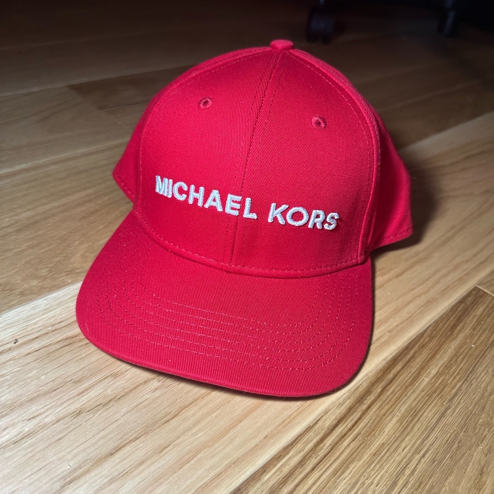 Michael Kors Red Baseball Cap